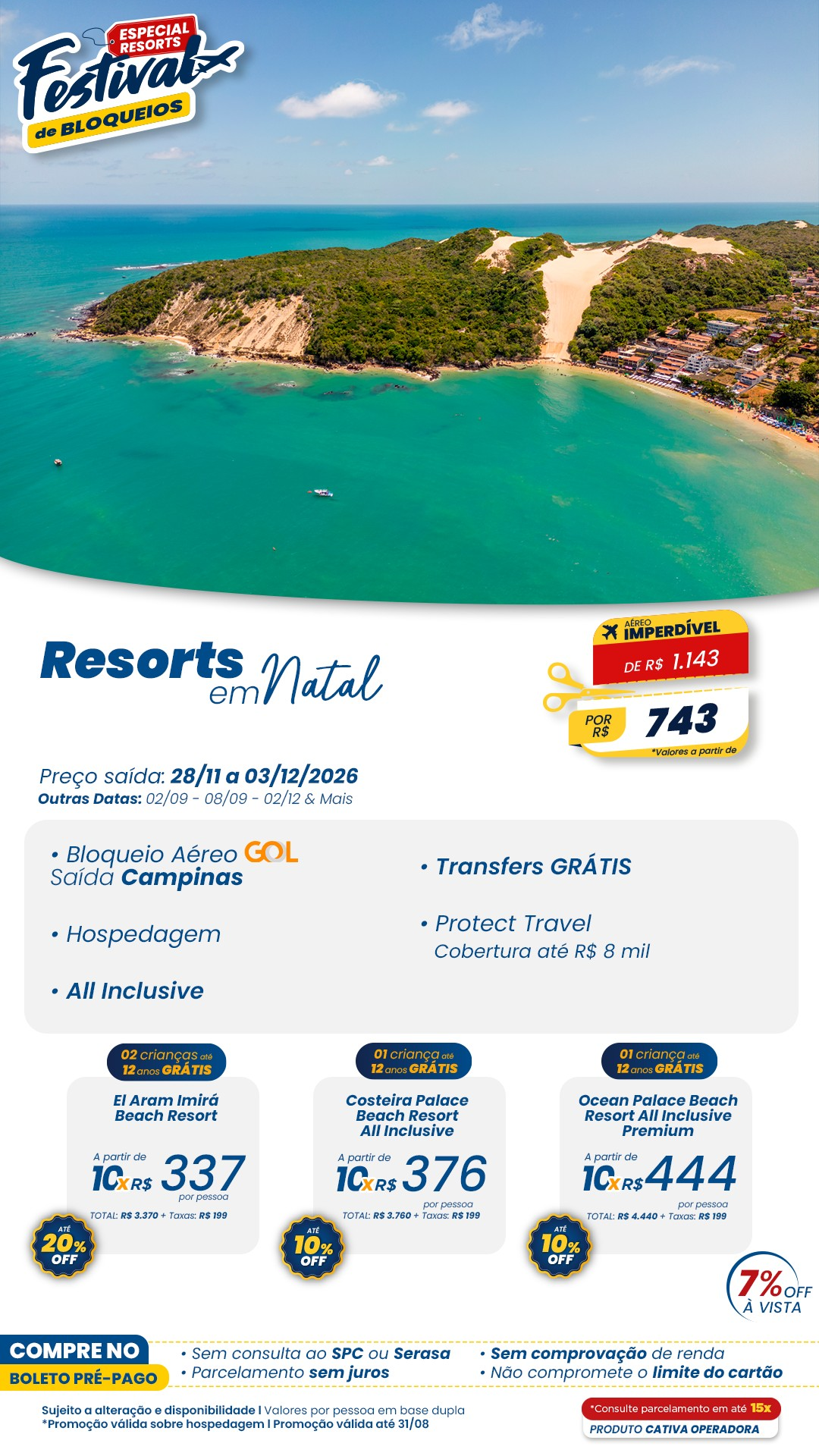 Promoção Resorts em Natal — All Inclusive